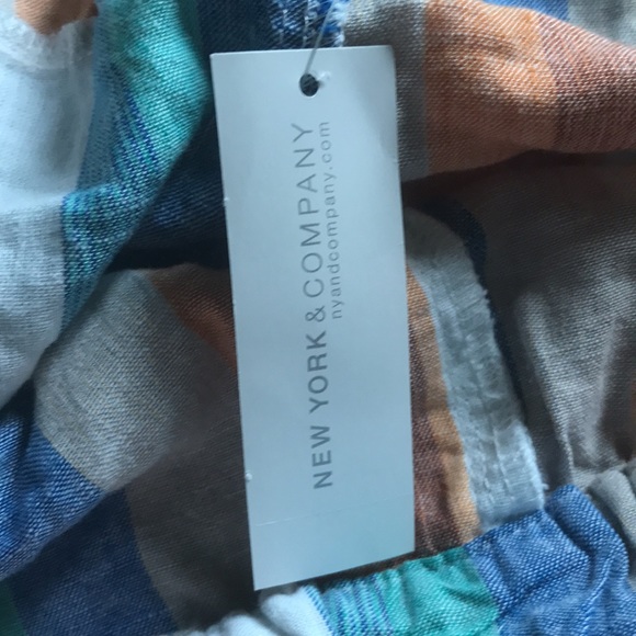 NY&C Soho Street thin linen summer pants Brand New elastic waist Size Small - Picture 6 of 10